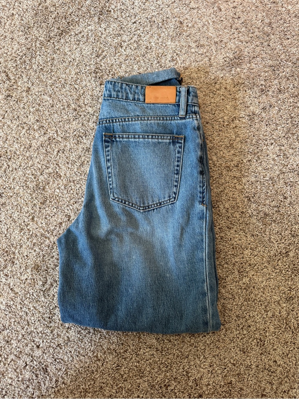 Dear John Light Blue Straight-Leg Jeans